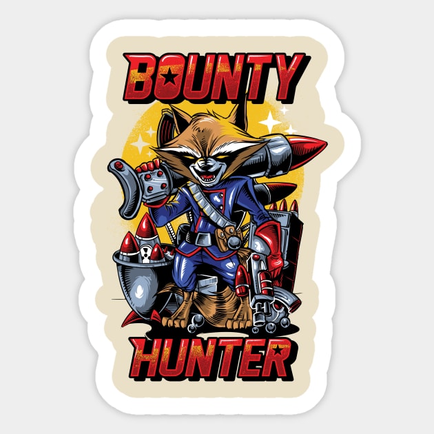 Bounty Hunter Sticker by crizdesigner